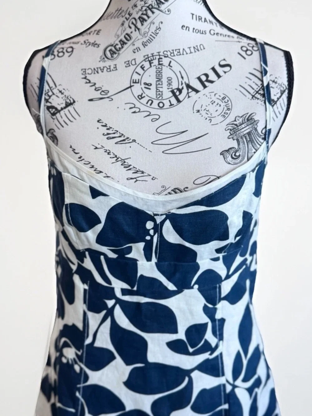 j crew hawaiian navy floral linen strappy summer dress women’s size 4